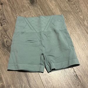 Gymshark Green High-Waisted Shorts